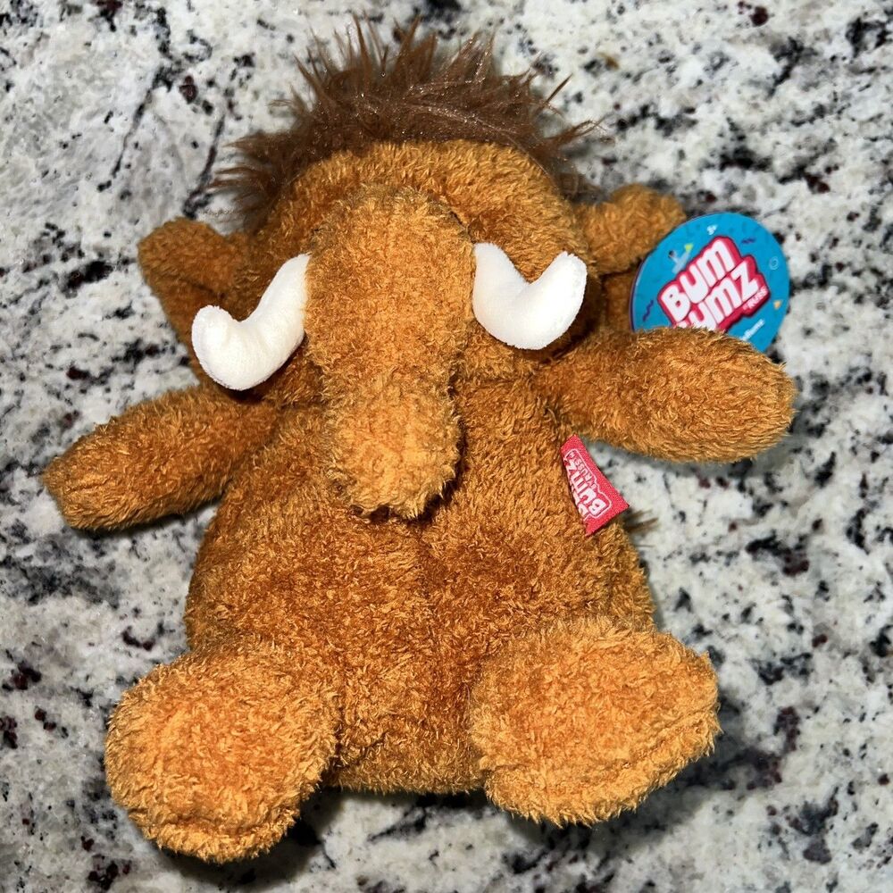 New! 12" WHITNEY Woolly Mammoth JungleBumz Bum Bumz Plush Toy